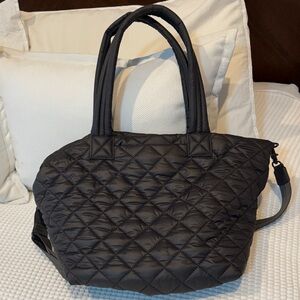 Quince Transit Tote Quilted Bag Gray